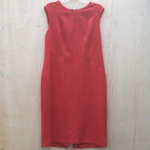 Kasper deep coral/orange dress